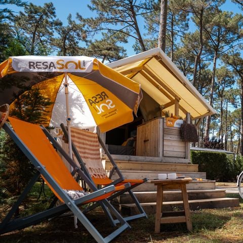 Tente en toile et en bois 2 personnes - DUO (sans sanitaires)