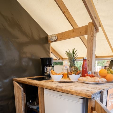 Tente en toile et en bois 2 personnes - DUO (sans sanitaires)