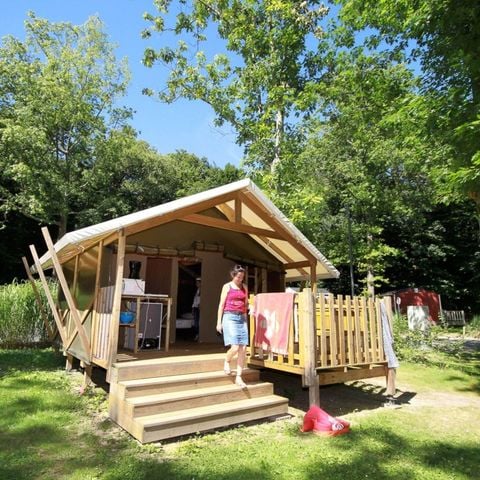 TENDA IN TELA E LEGNO 4 persone - Safari, senza servizi igienici