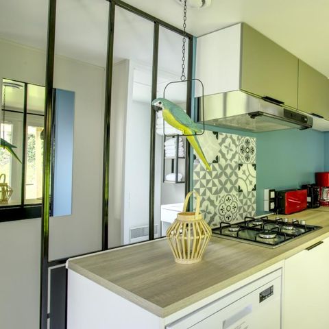 Mobilheim 6 Personen - Cottage Atlantique 3 Zimmer + 2 Bäder 40m² + Spa