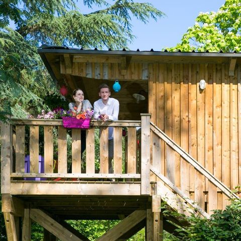Accommodatie 3 personen - La Cabane du Voyage - Cabane sur pilotis 1 kamer - 24m² + terras 16m²