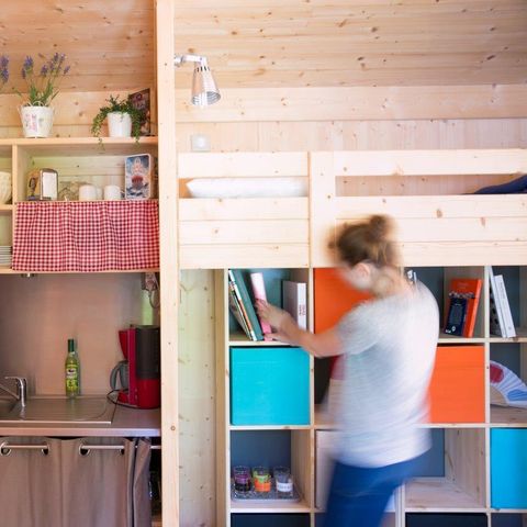 Accommodatie 3 personen - La Cabane du Voyage - Cabane sur pilotis 1 kamer - 24m² + terras 16m²