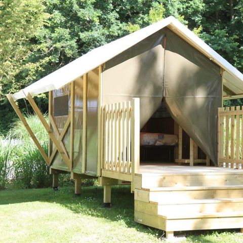 TENDA IN TELA E LEGNO 2 persone - Tenda nomade 7 m² / 1 camera da letto - Terrazza (senza bagno privato)