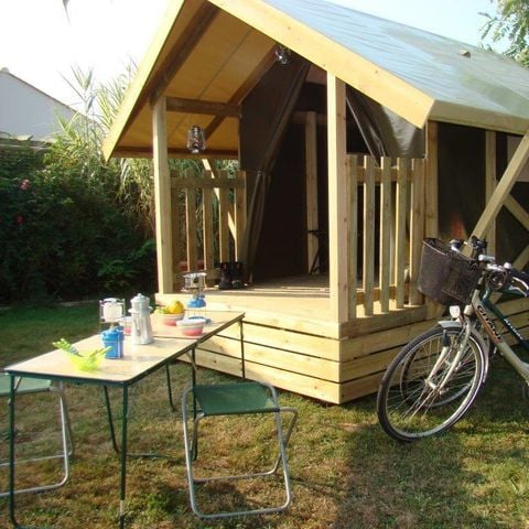 TENDA IN TELA E LEGNO 2 persone - Tenda nomade 7 m² / 1 camera da letto - Terrazza (senza bagno privato)