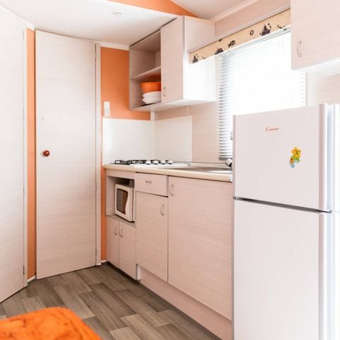 Bungalow 6 Personen - Mobilheim | Classic | 3 Schlafz. | 6 Pers. | Nicht überdachte Hochterrasse