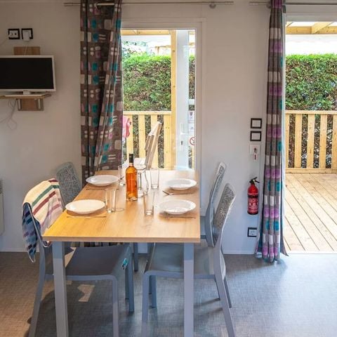 Mobilhome 8 personnes - Mobil-home | Premium Azure | 3 Ch. | 6/8 Pers. | Terrasse surélevée | TV