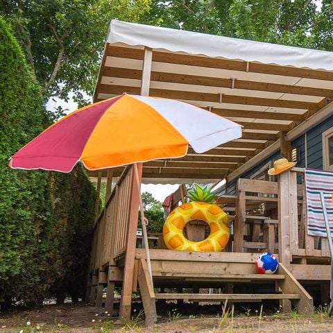 Mobilhome 8 personnes - Mobil-home | Premium Azure | 3 Ch. | 6/8 Pers. | Terrasse surélevée | TV