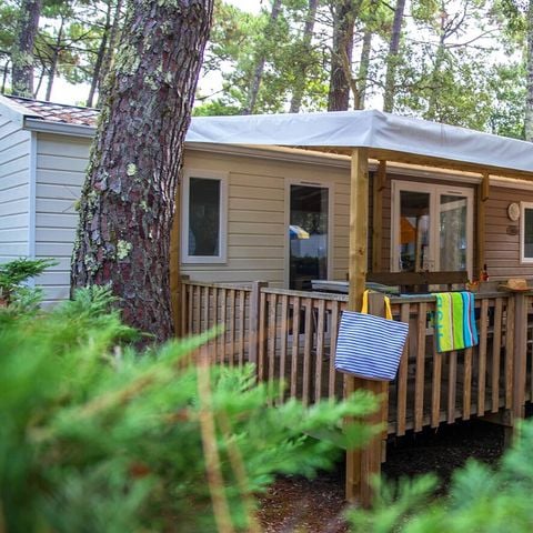 Mobilhome 8 personnes - Mobil-home | Premium Azure | 3 Ch. | 6/8 Pers. | Terrasse surélevée | TV