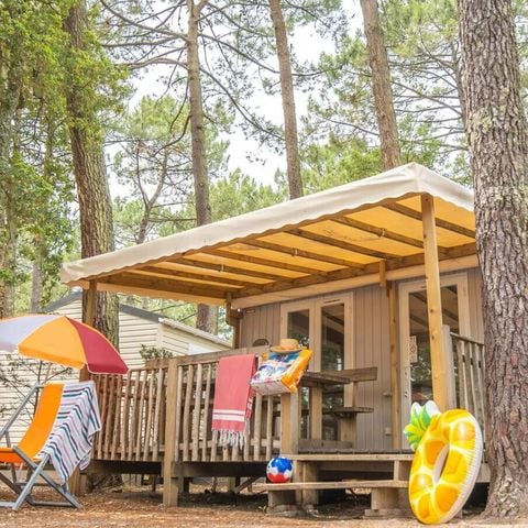 Bungalow 6 personnes - Mobil-home | Comfort | 2 Ch. | 4/6 Pers. | Terrasse surélevée | TV