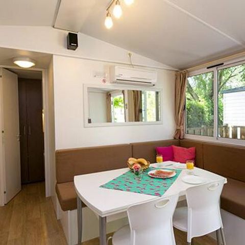 BUNGALOW 6 personnes - Mobil-home | Classic | 3 Ch. | 4/6 Pers. | Terrasse surélevée | Clim.
