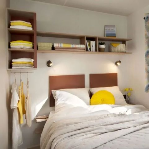 Stacaravan 6 personen - Mobil Home Aqua 2ch 4/6p Terrasbaai TV