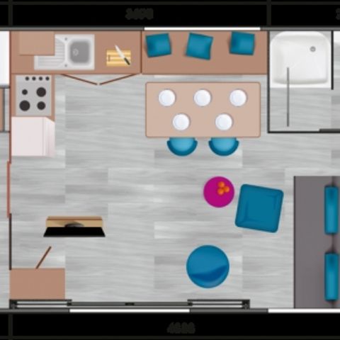 Stacaravan 4 personen - TAOS