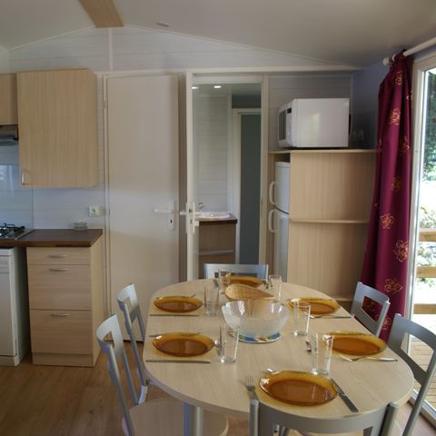 Mobilheim 6 Personen - Louisiana Zen - Florès - 3 Schlafzimmer - TV