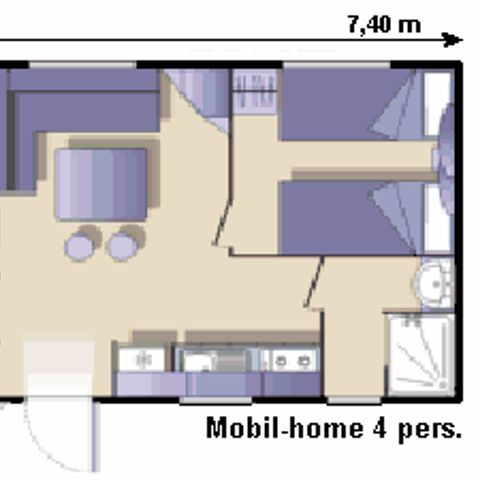 Mobile home 4 persons - FIDJI