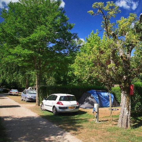 Kampeerplaats - Comfort: auto + tent/caravan of camper + elektriciteit