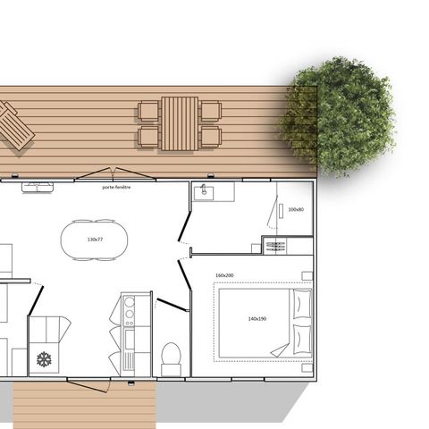 Mobile home 5 persons - Ciela Privilège - 2 bedrooms