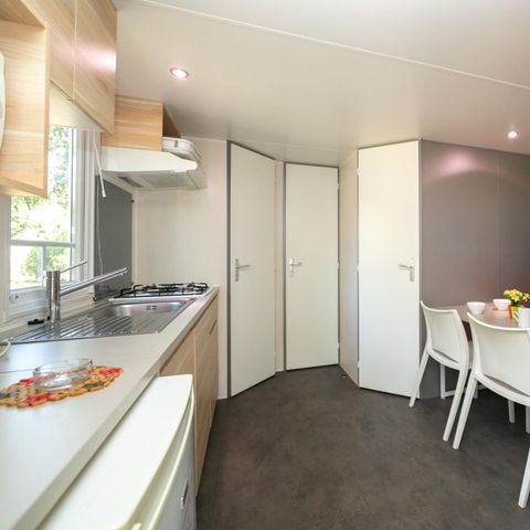 Mobile home 4 persons - MH2 Confort* 27 m² + double bed in 160, with sanitary facilities