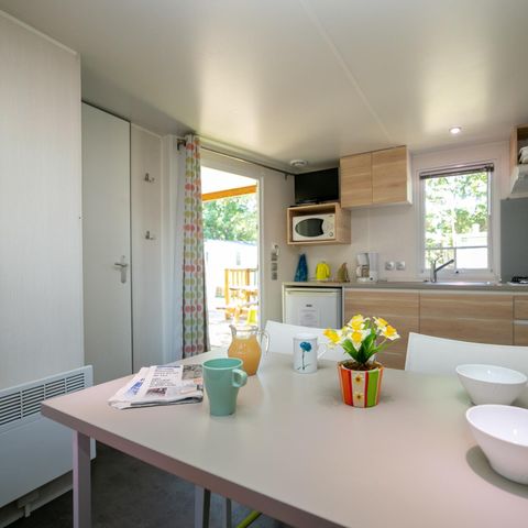 Mobile home 4 persons - MH2 Confort* 27 m² + double bed in 160, with sanitary facilities