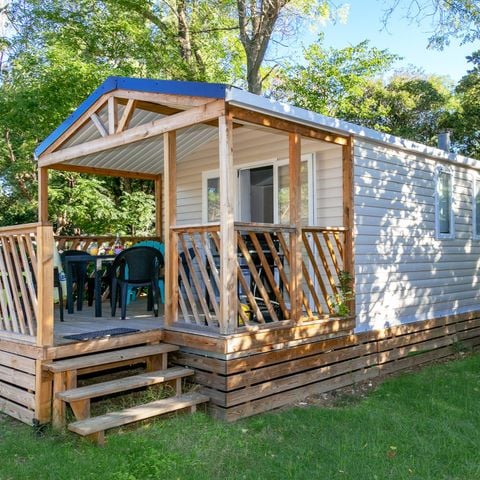 CASA MOBILE 6 persone - MH2 Premium + terrazza 8 m², con servizi igienici