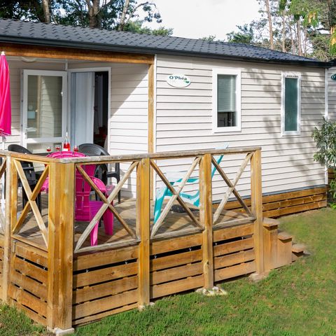 Mobilhome 4 personas - MH2 Confort 27 m² + aire acondicionado, con instalaciones sanitarias