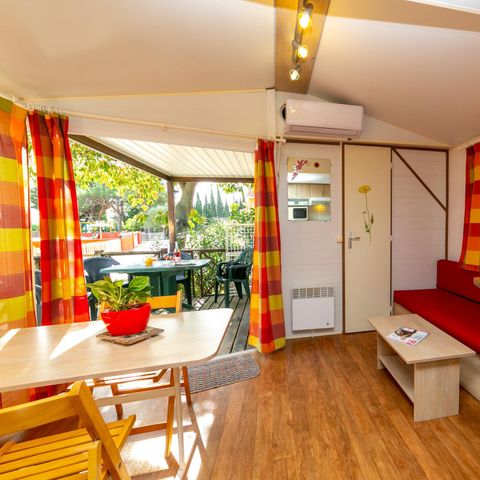 Mobile home 4 persons - MH2 Comfort 27 m² + air conditioning, with sanitary facilities