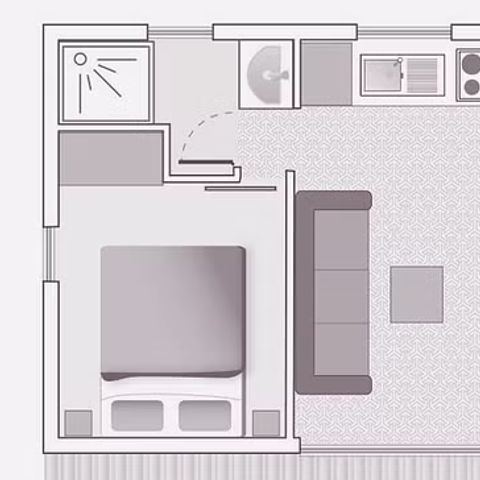 BUNGALOW 4 personnes - MH Confort Siréne 4 clim+PLANCHA
