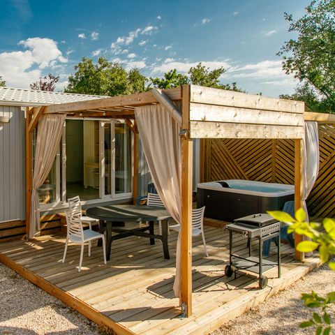 Mobile home 4 persons - Mobile-home Siréne SPA 2 CH air conditioning+PLANCHA