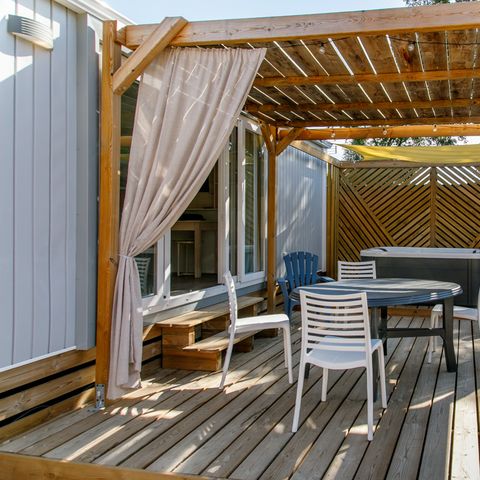 Mobile home 4 persons - Mobile-home Siréne SPA 2 CH air conditioning+PLANCHA