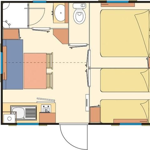 Mobile home 4 persons - Standard