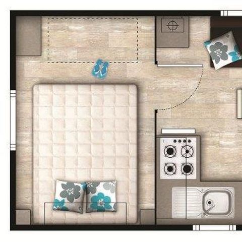 Mobile home 4 persons - 21m² (21m²)