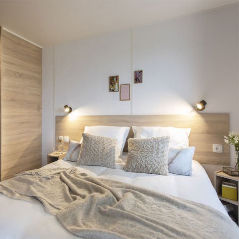 Mobile home 6 persons - Premium 35m² 3 bedrooms - Covered terrace + TV + LV + Plancha 6 pers.