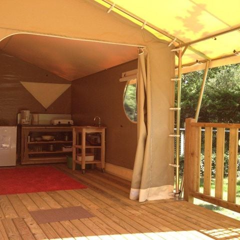 Tente en toile et en bois 4 personnes - Lodge Canada