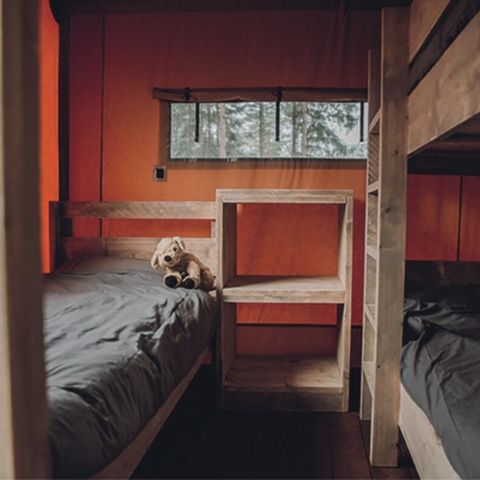 Canvas and wooden tent 5 persons - Lodge 3 Rooms 5 Persons