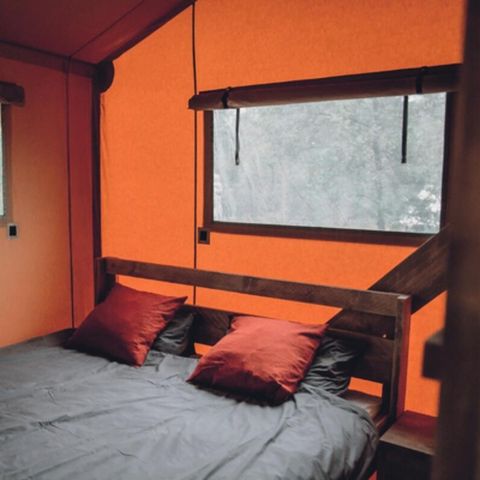 Canvas and wooden tent 5 persons - Lodge 3 Rooms 5 Persons