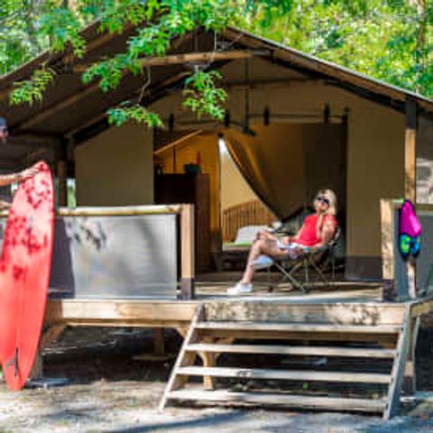 CANVAS AND WOOD TENT 5 people - Safari Lodge