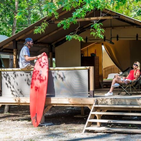 CANVAS AND WOOD TENT 5 people - Safari Lodge