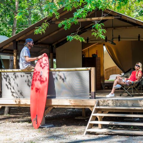 TENDA IN TELA E LEGNO 5 persone - Safari Lodge