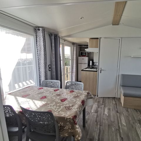 Stacaravan 6 personen - N°62 - 3 slaapkamers - Uitzicht op zee