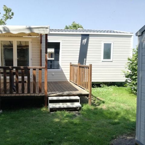 Stacaravan 6 personen - Park N°7 - Overdekt terras - 2 slaapkamers