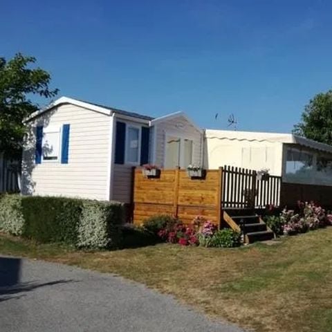 MOBILHOME 4 personnes - Parc N°8 - Terrasse vue Marais