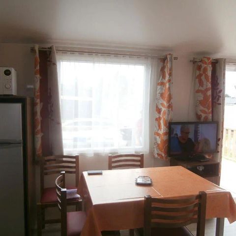 Stacaravan 4 personen - Park N°8 - Terras met uitzicht op de Marais