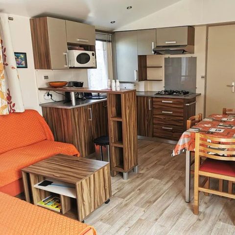 Stacaravan 4 personen - Park N°8 - Terras met uitzicht op de Marais