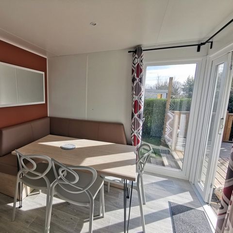 Stacaravan 6 personen - Tranquillou - 3 slaapkamers + Overdekt terras - 34 m² - Frankrijk