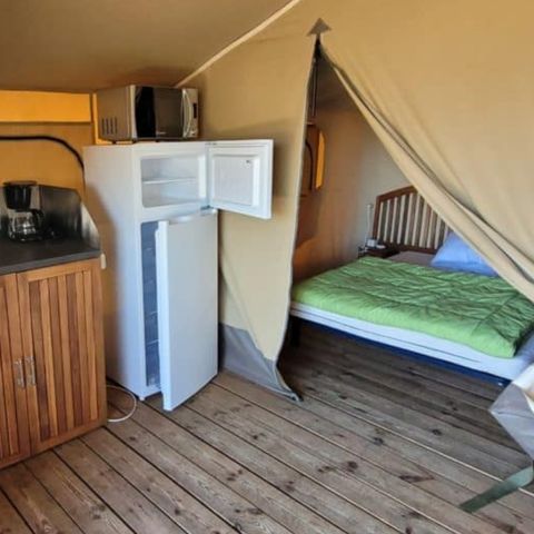 TIENDA DE LONA Y MADERA 4 personas - Cabinas de lona