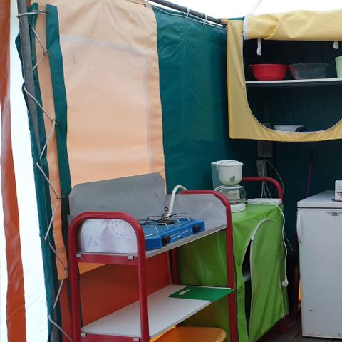 Tenda in tela e legno 4 persone - CULLA BUNGALOW