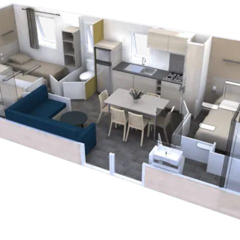 MOBILHOME 6 personas - PREMIUM