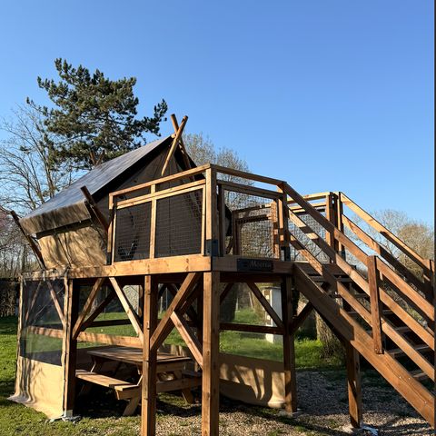 Tienda de lona y madera 2 personas - Cabane Perchée