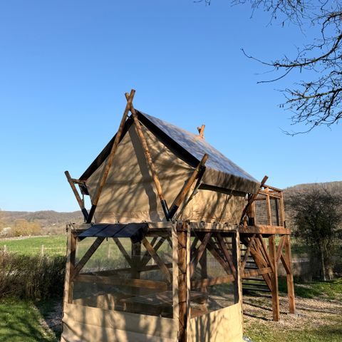 Tienda de lona y madera 2 personas - Cabane Perchée
