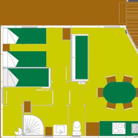 Mobile home 6 persons - COTTAGE MERLOT