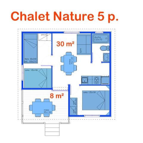 CHALET 6 personas - Naturaleza